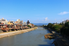 鴨川(三条～七条西岸)