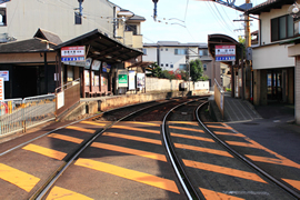 嵐電太秦広隆寺駅